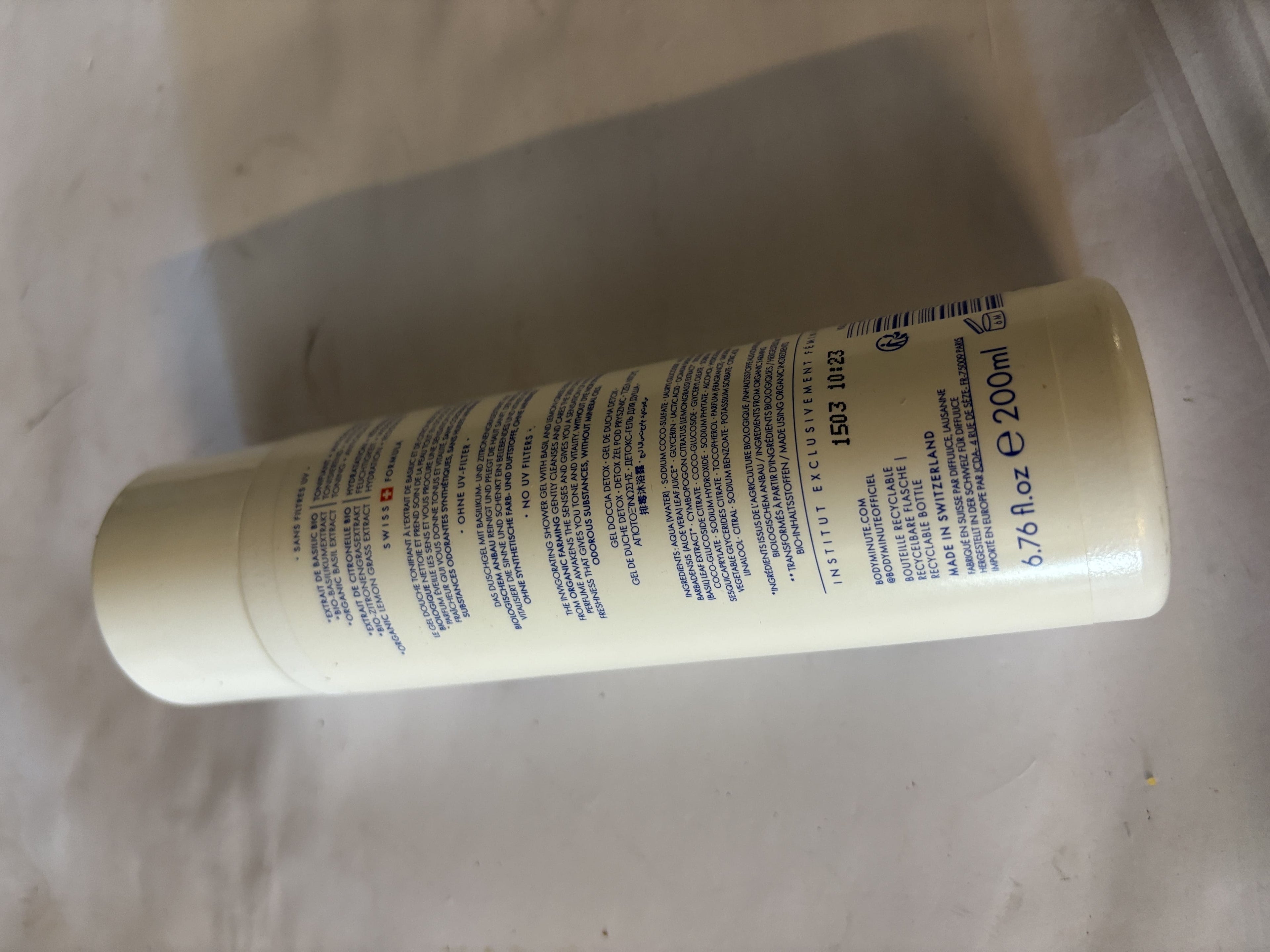 Soap Minute Switzerland - Gel Douche Détox Basilic & Citronnelle (200 ml)