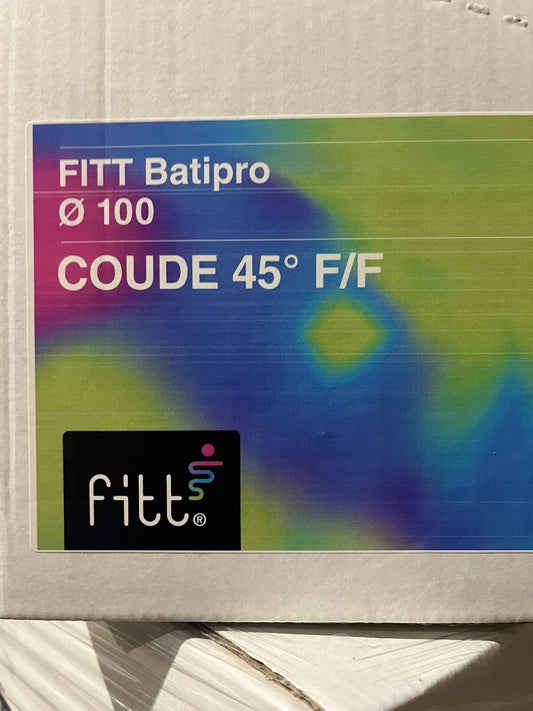 Coude PVC En 100 À 45 Degrés