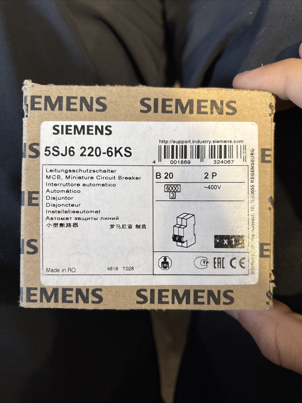 Disjoncteur Siemens 5SJ6 220-6KS