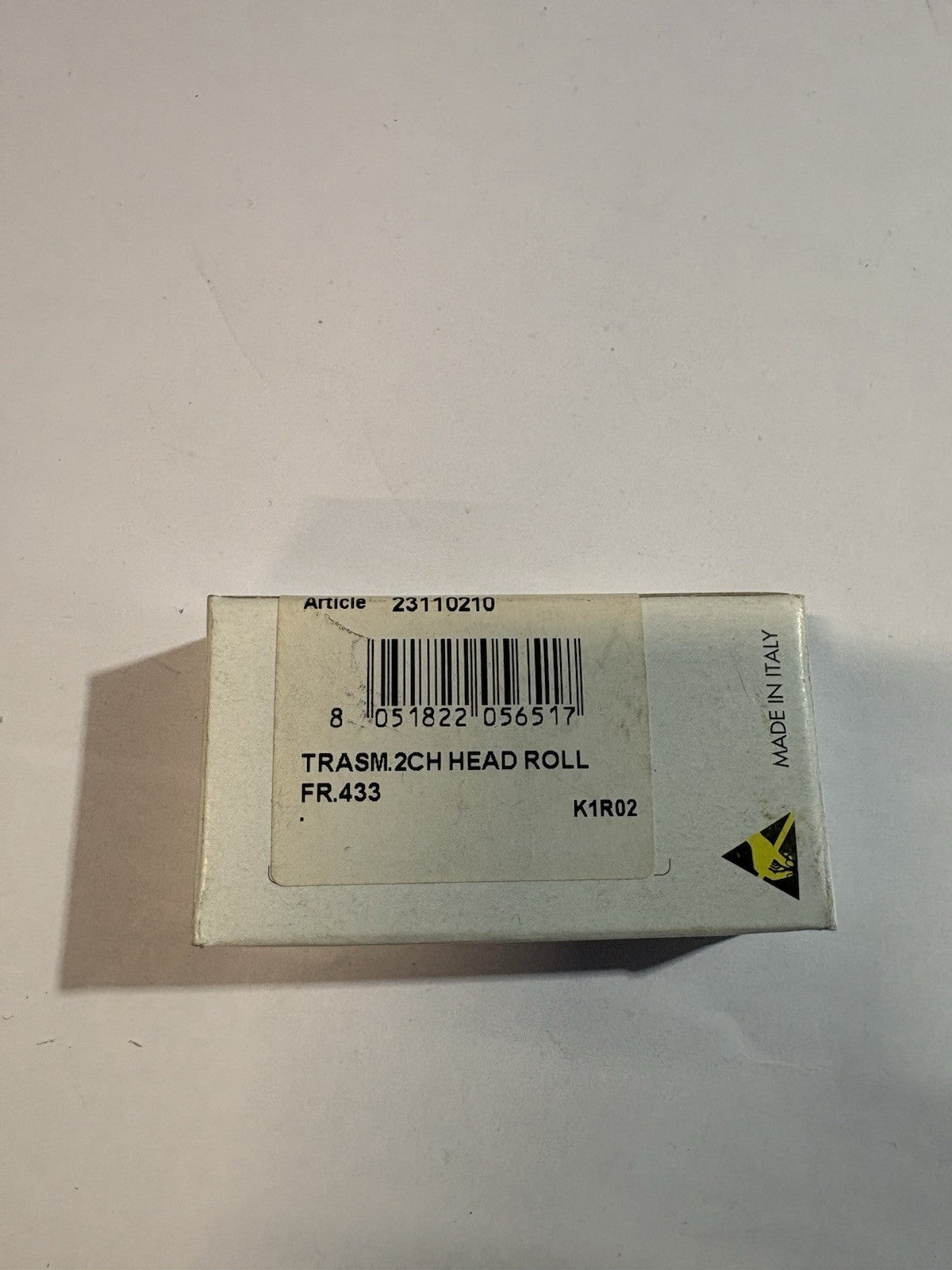 Télécommande portail sea head roll 433 gris 2 boutons
