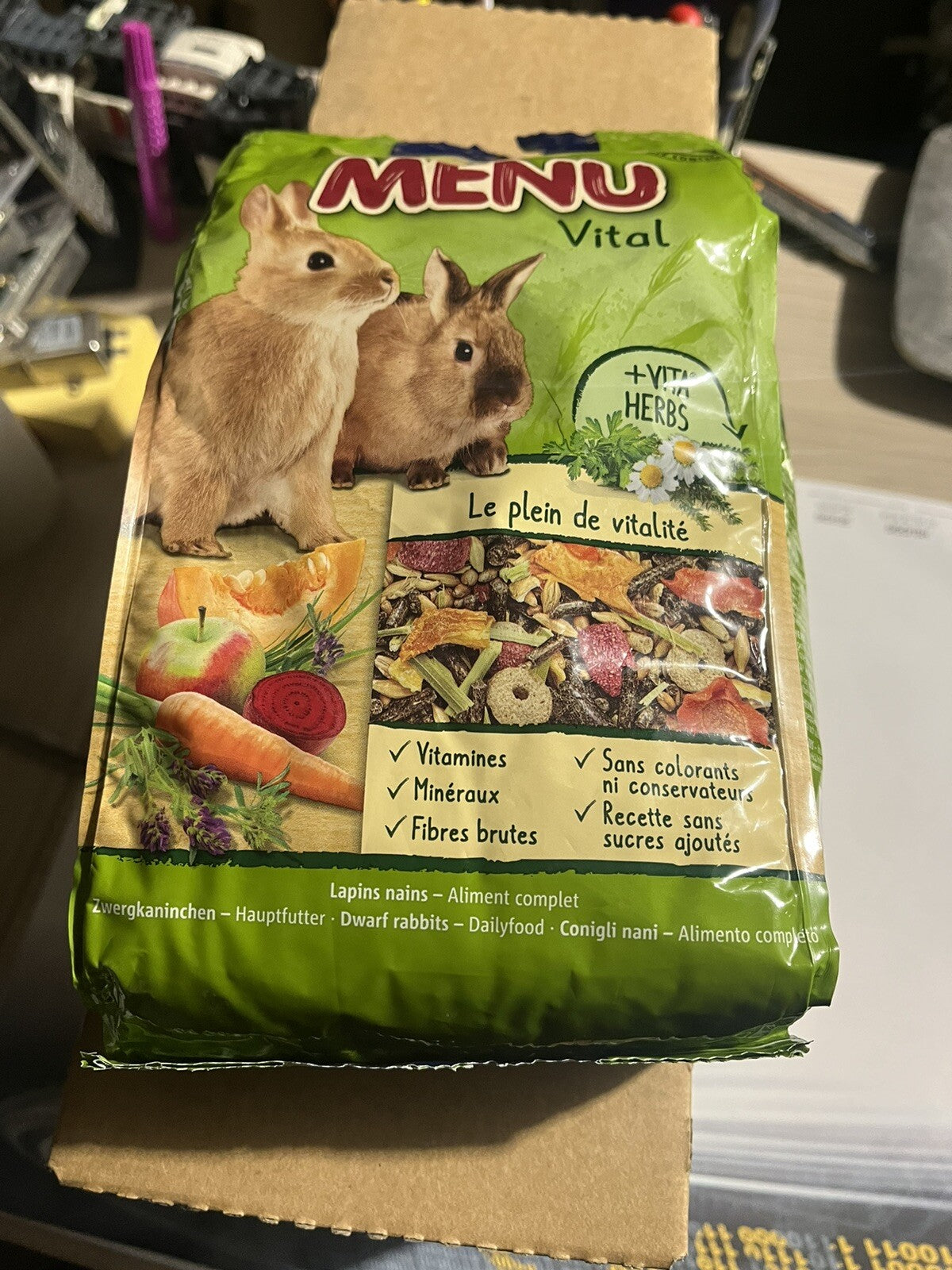 Menu Lapins Nains Carton De 5 Paquets De 800gr