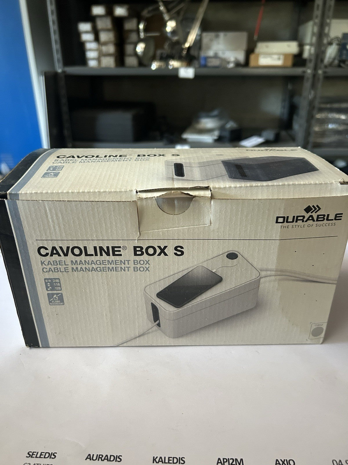 Durable Boîtier rangement de câbles CAVOLINE® BOX S 503510 gris 1 pc(s)