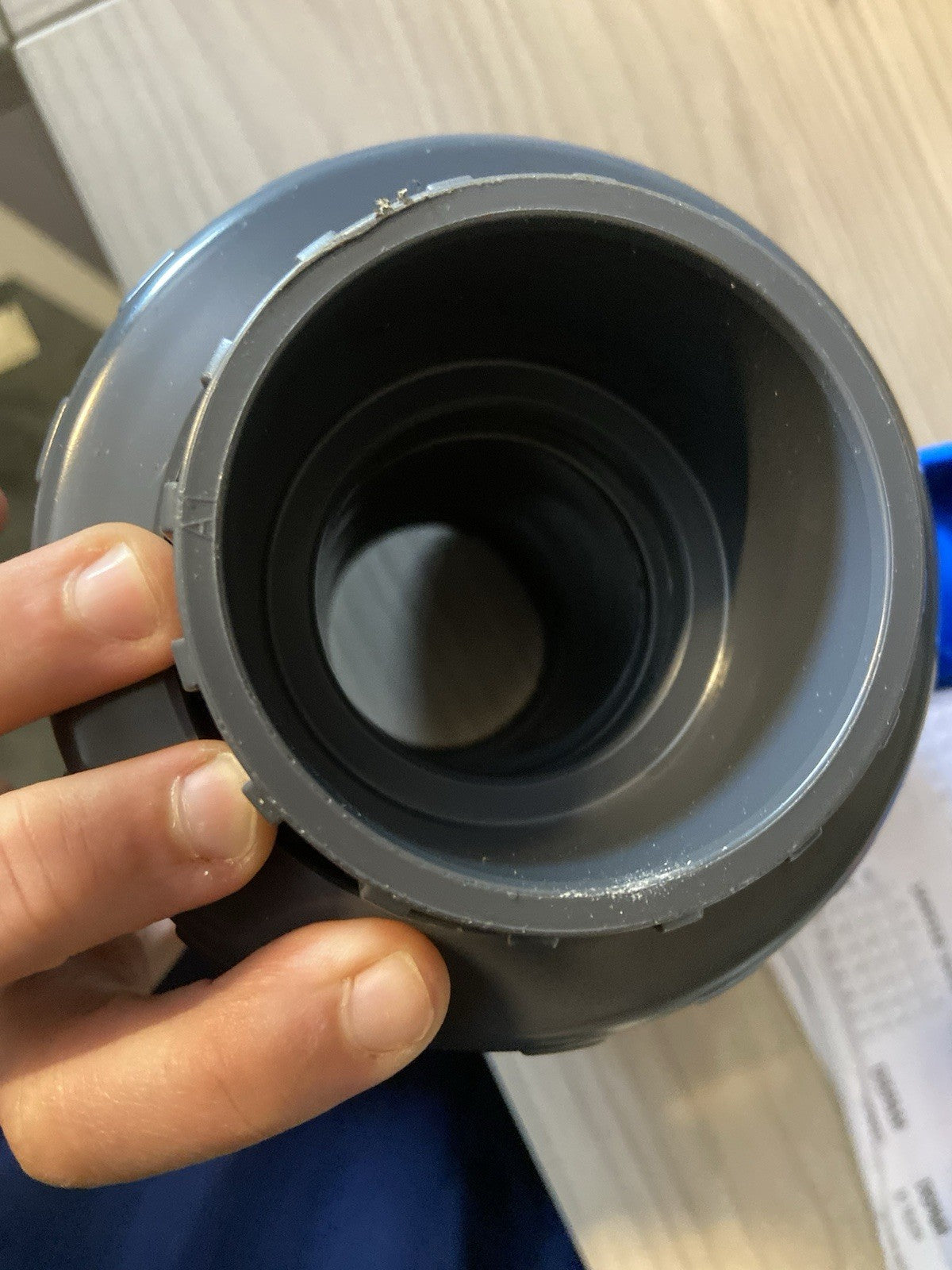 Vanne à coller poignée bleue F/F 63 FITT