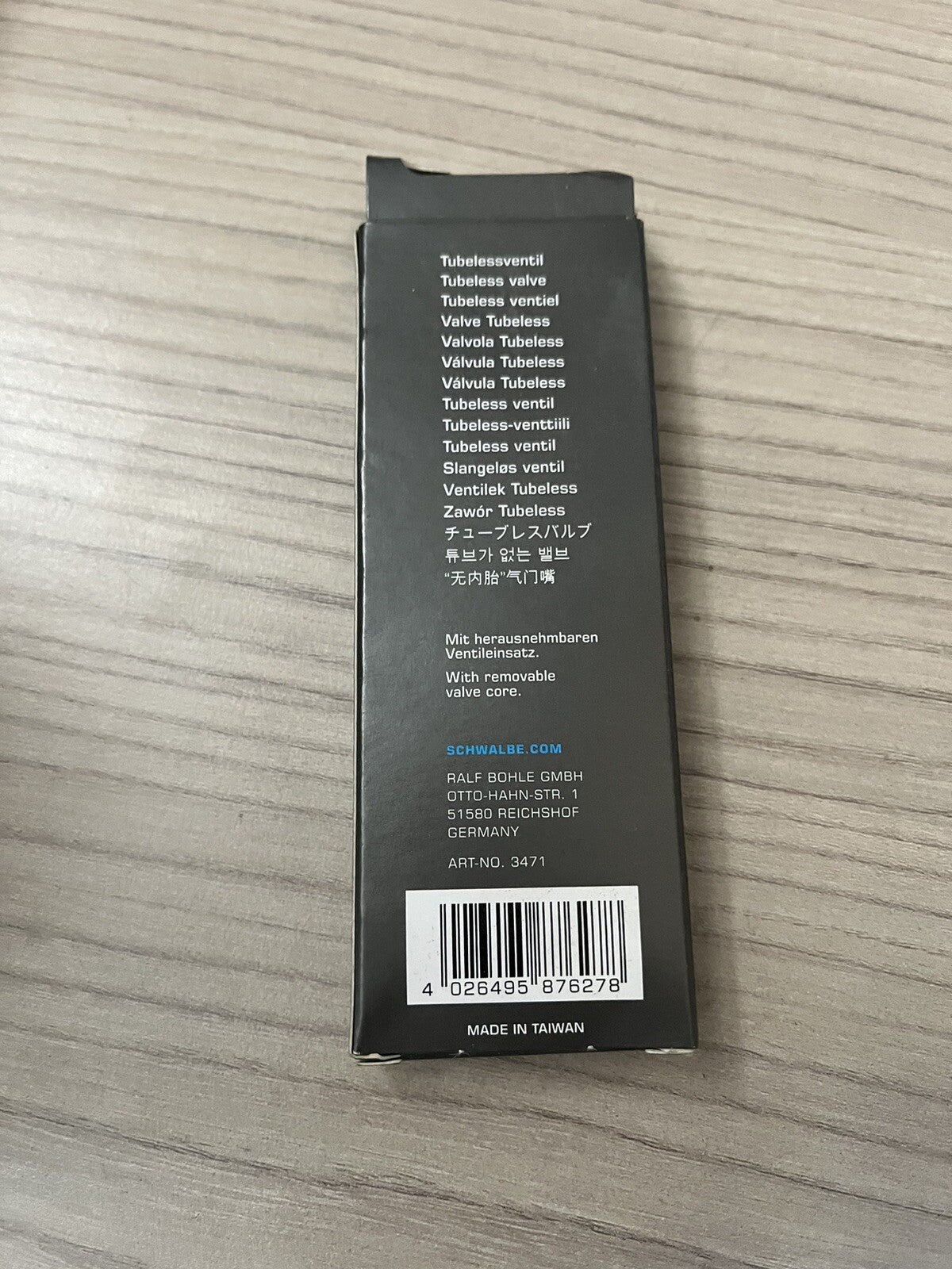 Schwalbe Tubeless Valve 60mm