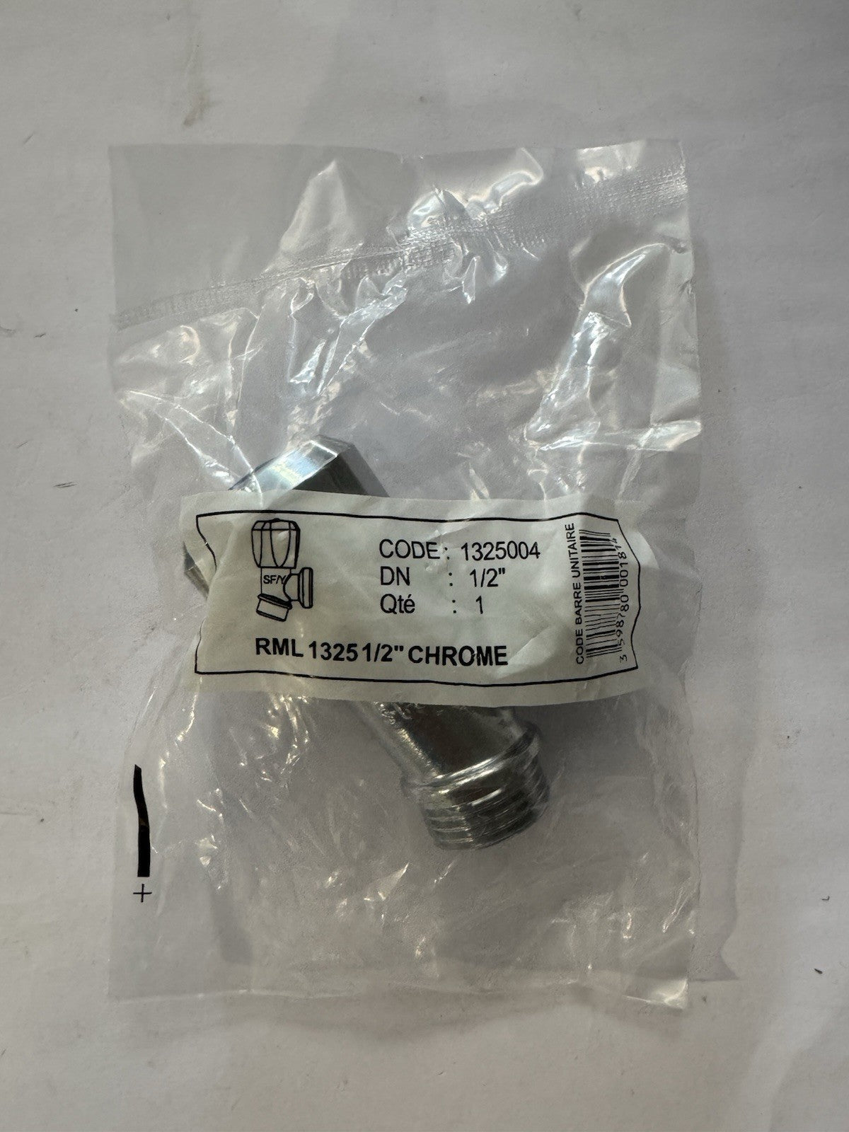 Robinet D’alimentation Lave Linge Ou Lave Vaisselle 1/2 Chrome