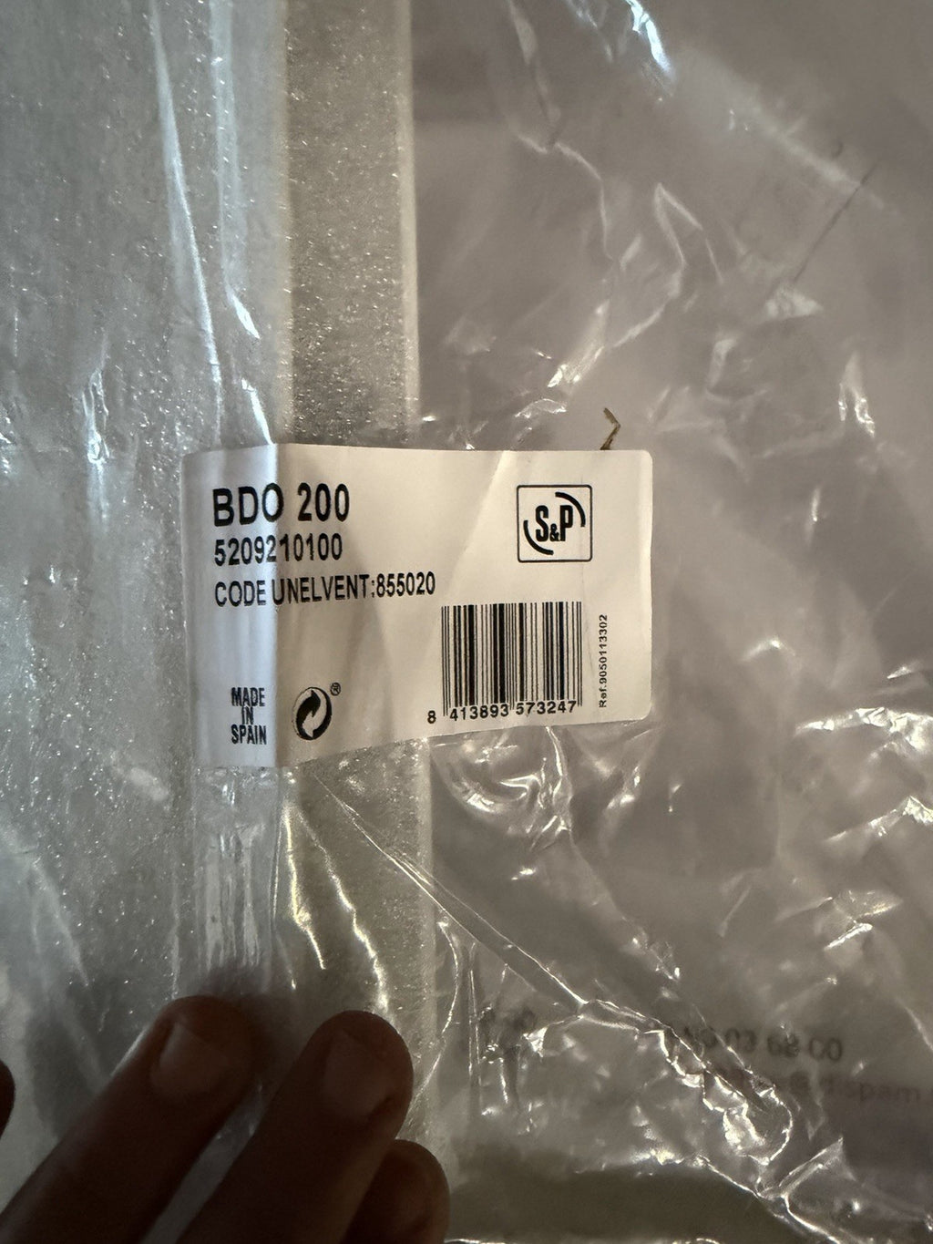 Bouche BDO 200 d'extraction et d'insufflation plastique réglable extra-plate