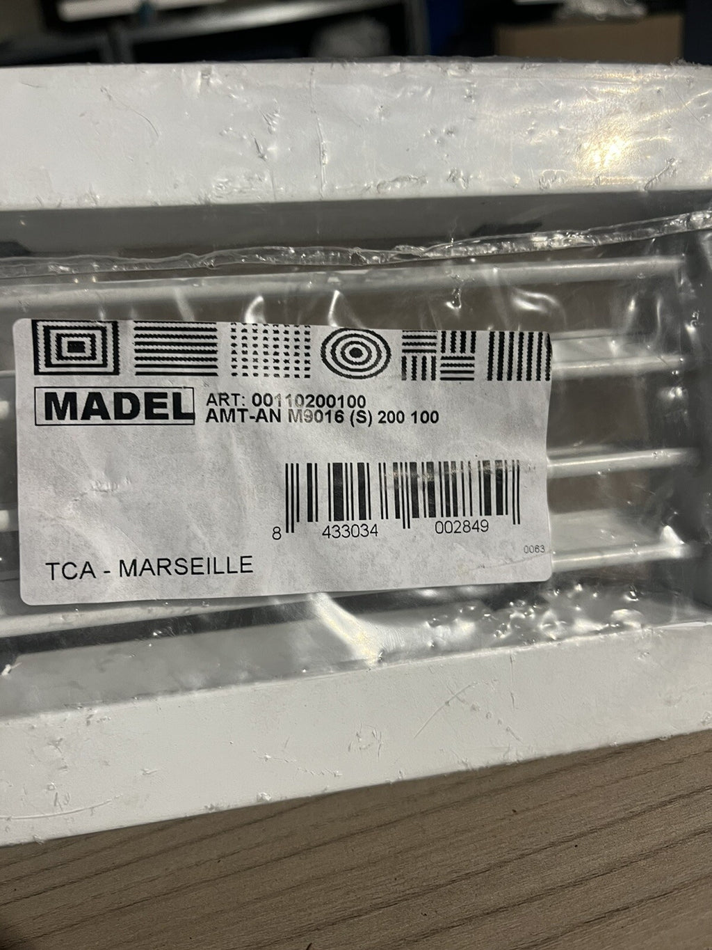 Grille De Soufflage Madel 200/100