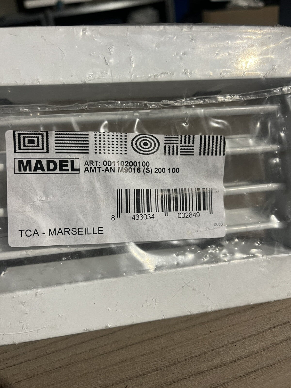 Grille De Soufflage Madel 200/100