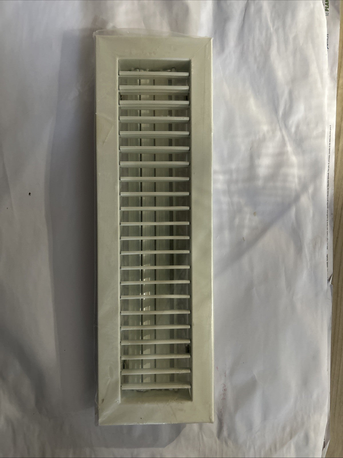 Grille de ventilation VIM G-100 C 400 x 100 mm blanche RAL9010