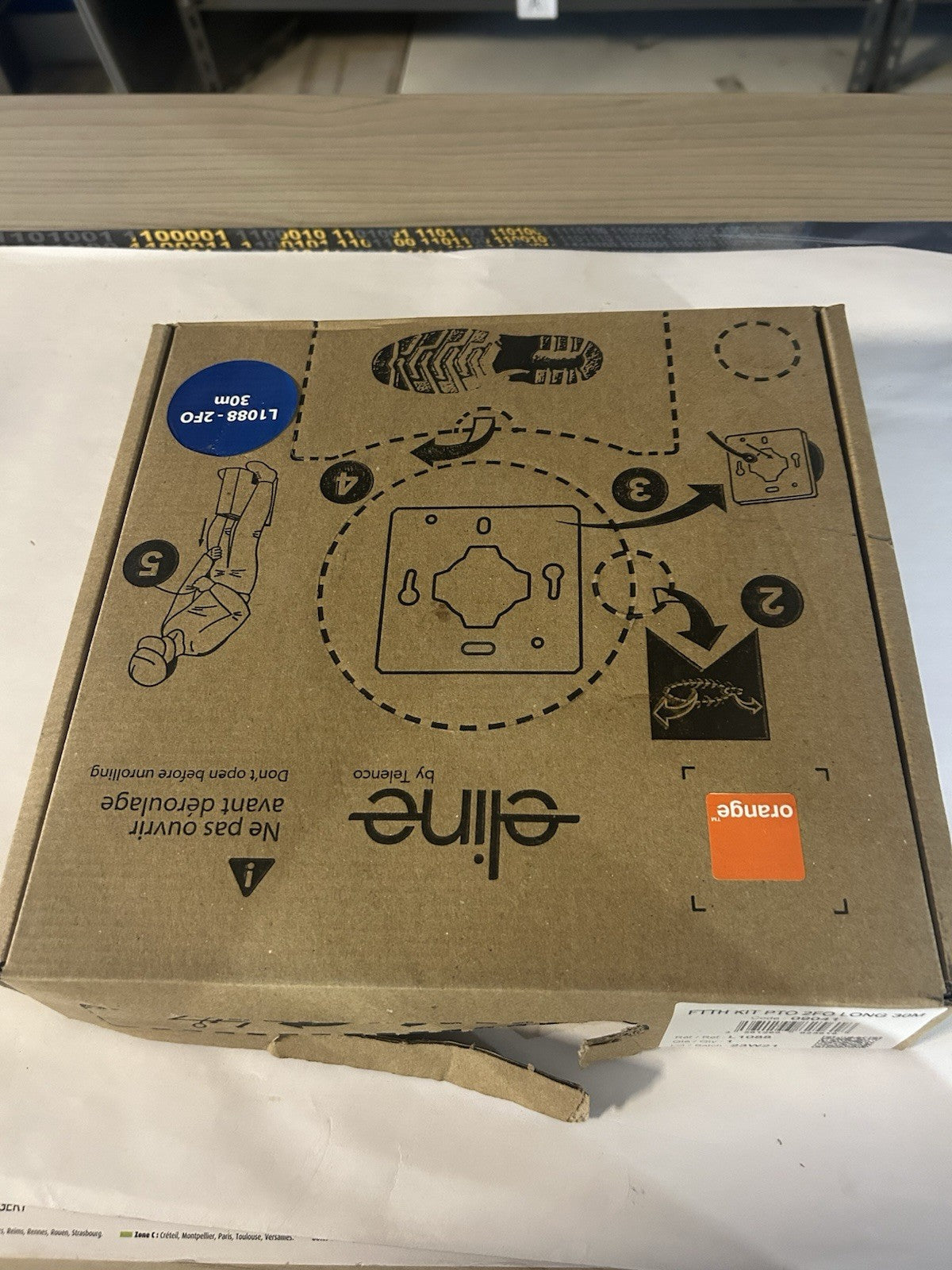 kit de raccordement pour la fibre optique