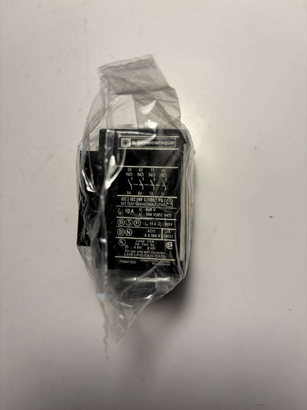 Telemecanique LA1DN40 Bloc contacts auxiliaires 4 pôles 10 A