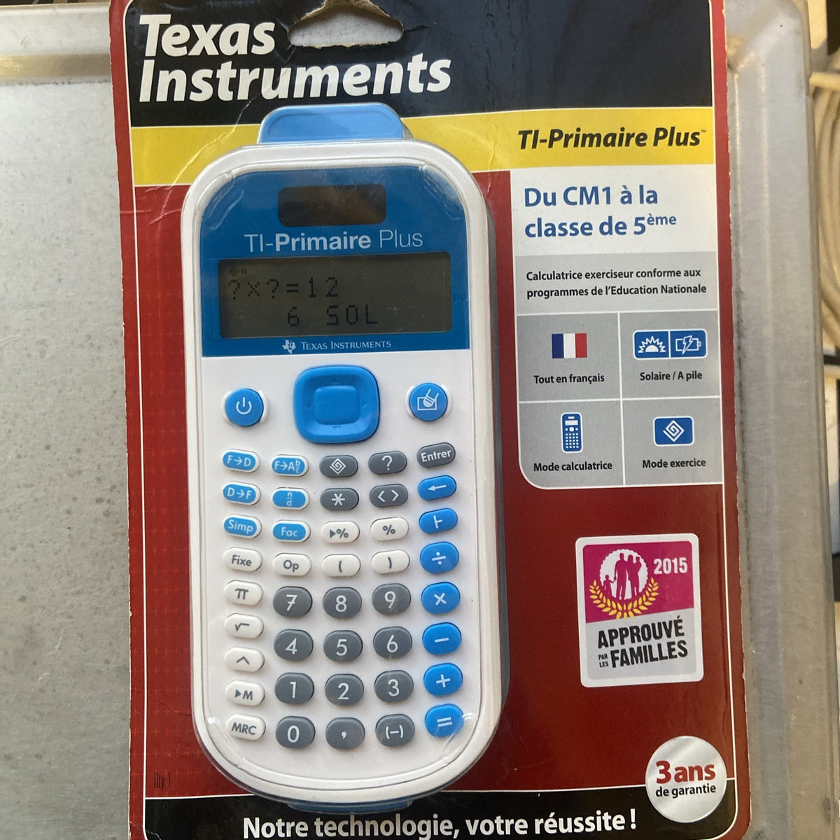 Calculatrice Texas Instruments TI-PRIMAIRE PLUS