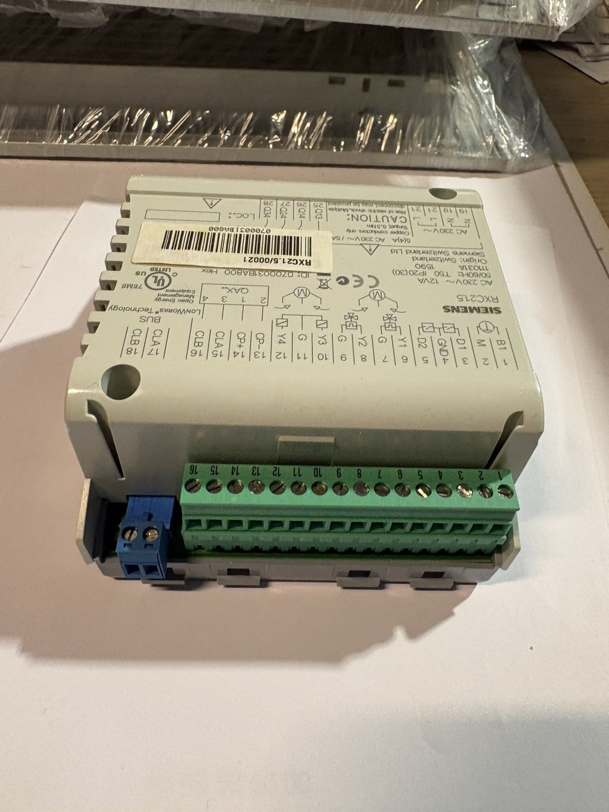 Régulateur Siemens Controleur de température rxc21.5 /00021 (Neuf complet)