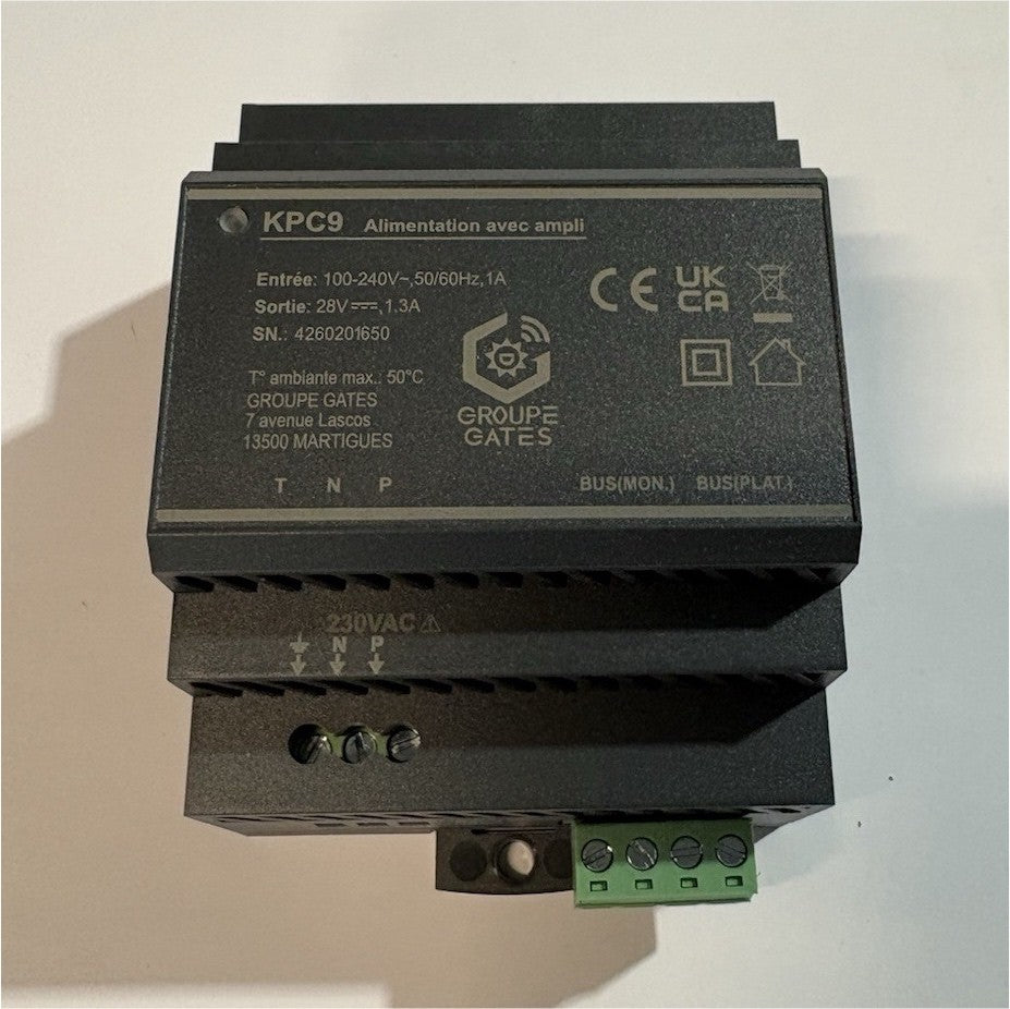 GROUPE GATES Alimentation à découpage KPC9 28V 1,3A entrée 100-240V