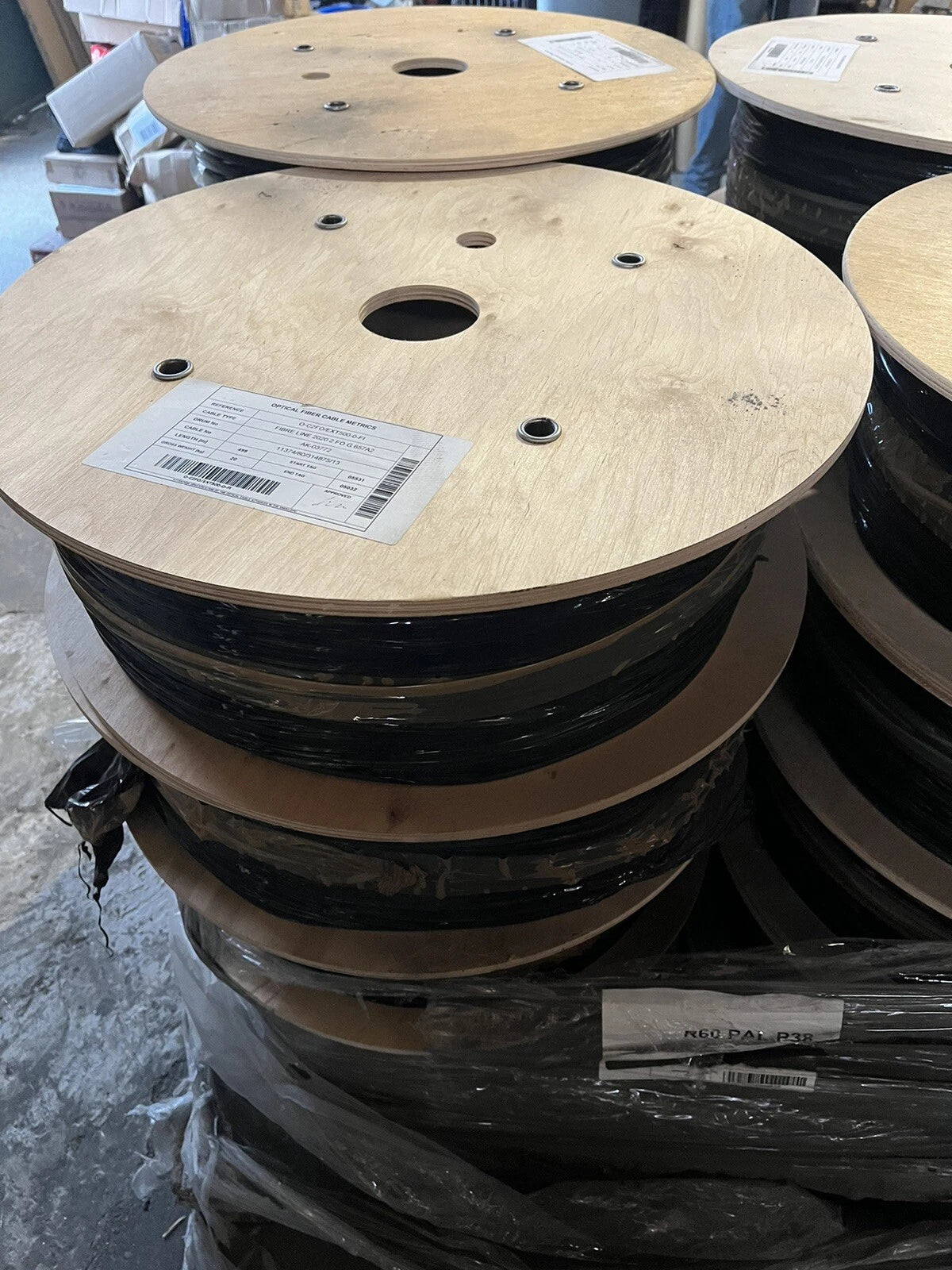 Touret Fibre Noire G657 A2 Pelable 1 Brin 500m