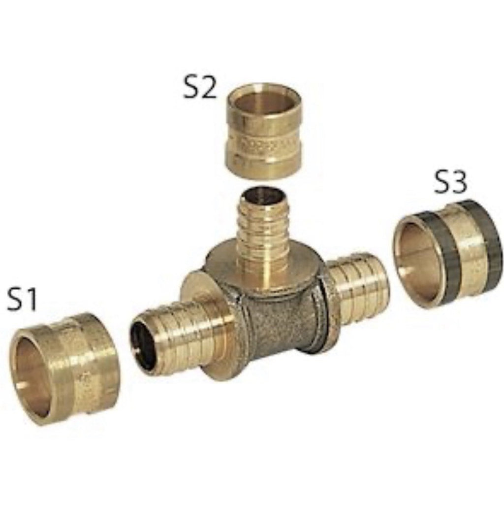Lot De 10 Té réduit à glissement 16x1,5-12x1,1-16x1,5