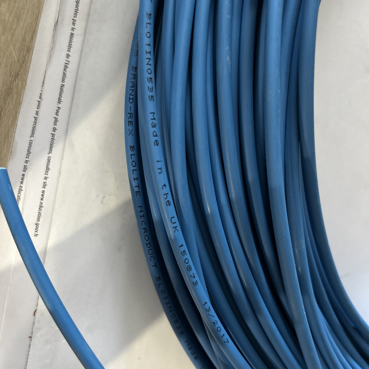 microtube de la gamme Bloolite diamètre de 5 mm, longueur 100m