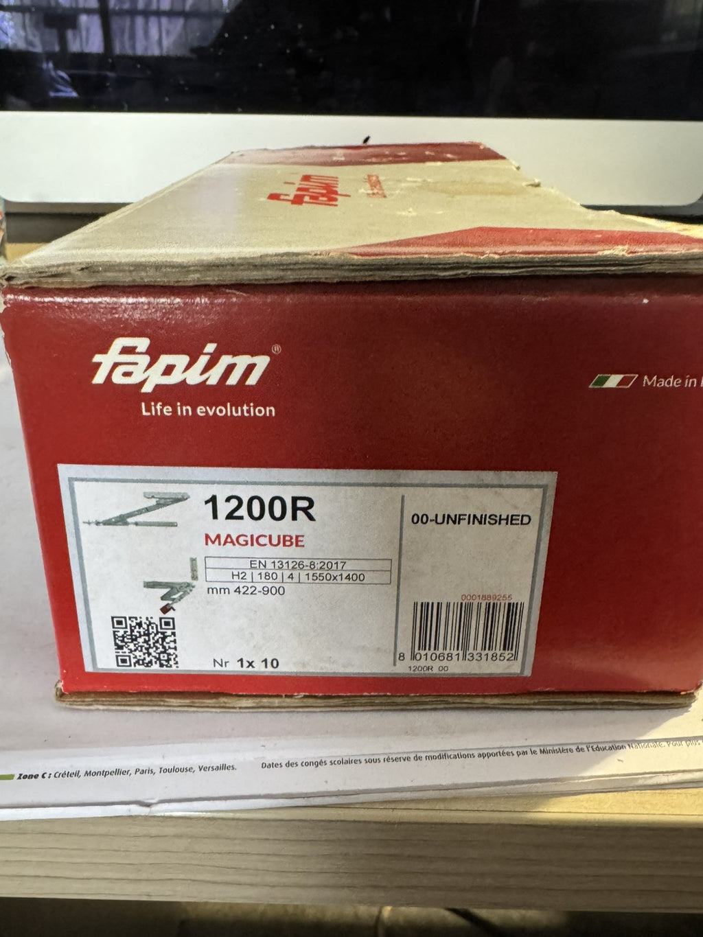 Kit magicube FAPIM pour oscillo battant droite 1200R