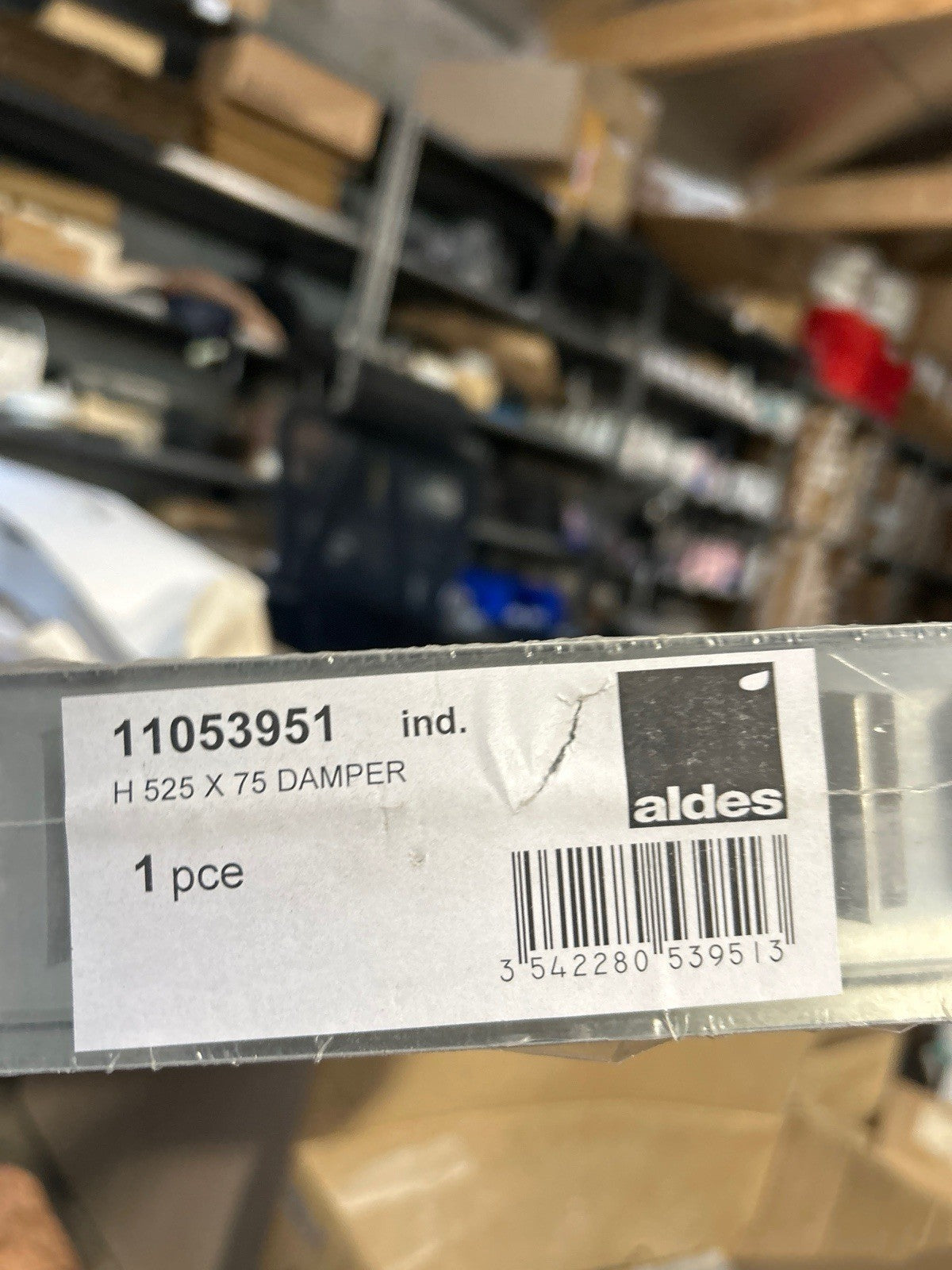 Registre / Clapet de réglage Aldes 525x75 - Référence 11053951 - NEUF