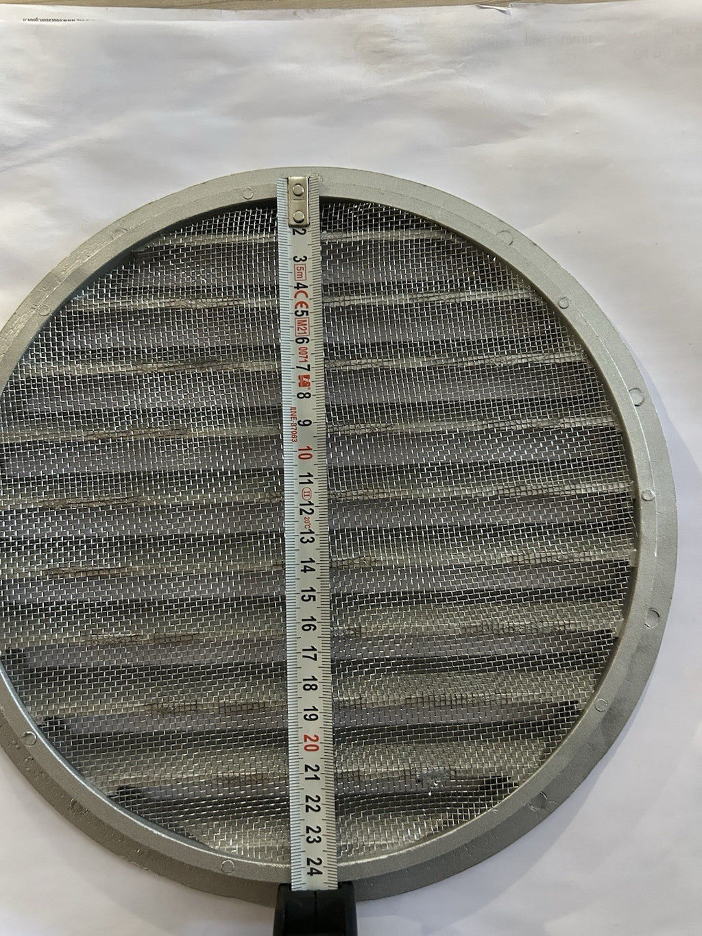 Grille de ventilation ronde Ø240mm avec moustiquaire - État neuf