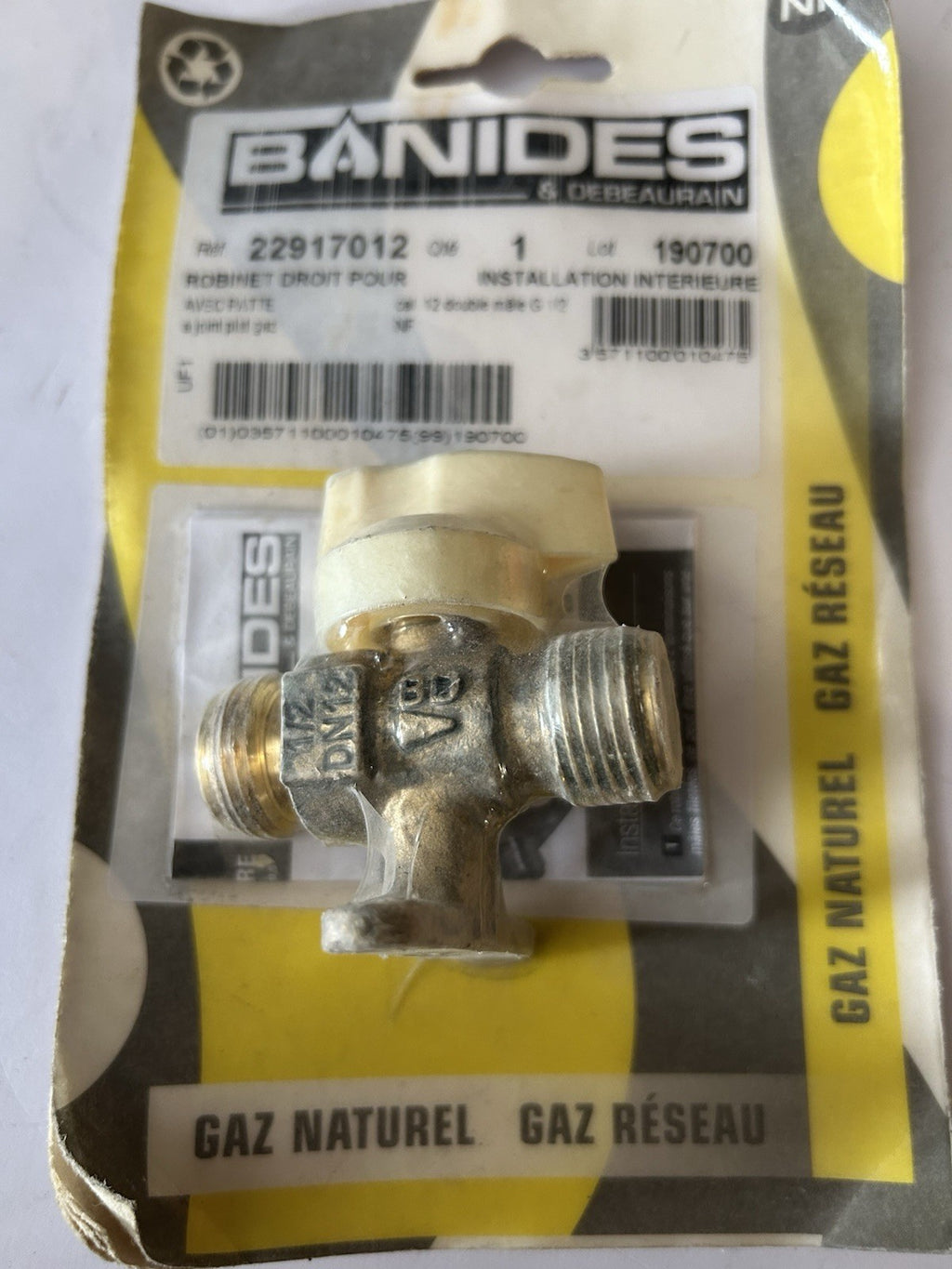 Robinet Droit Pour Installation Intérieure