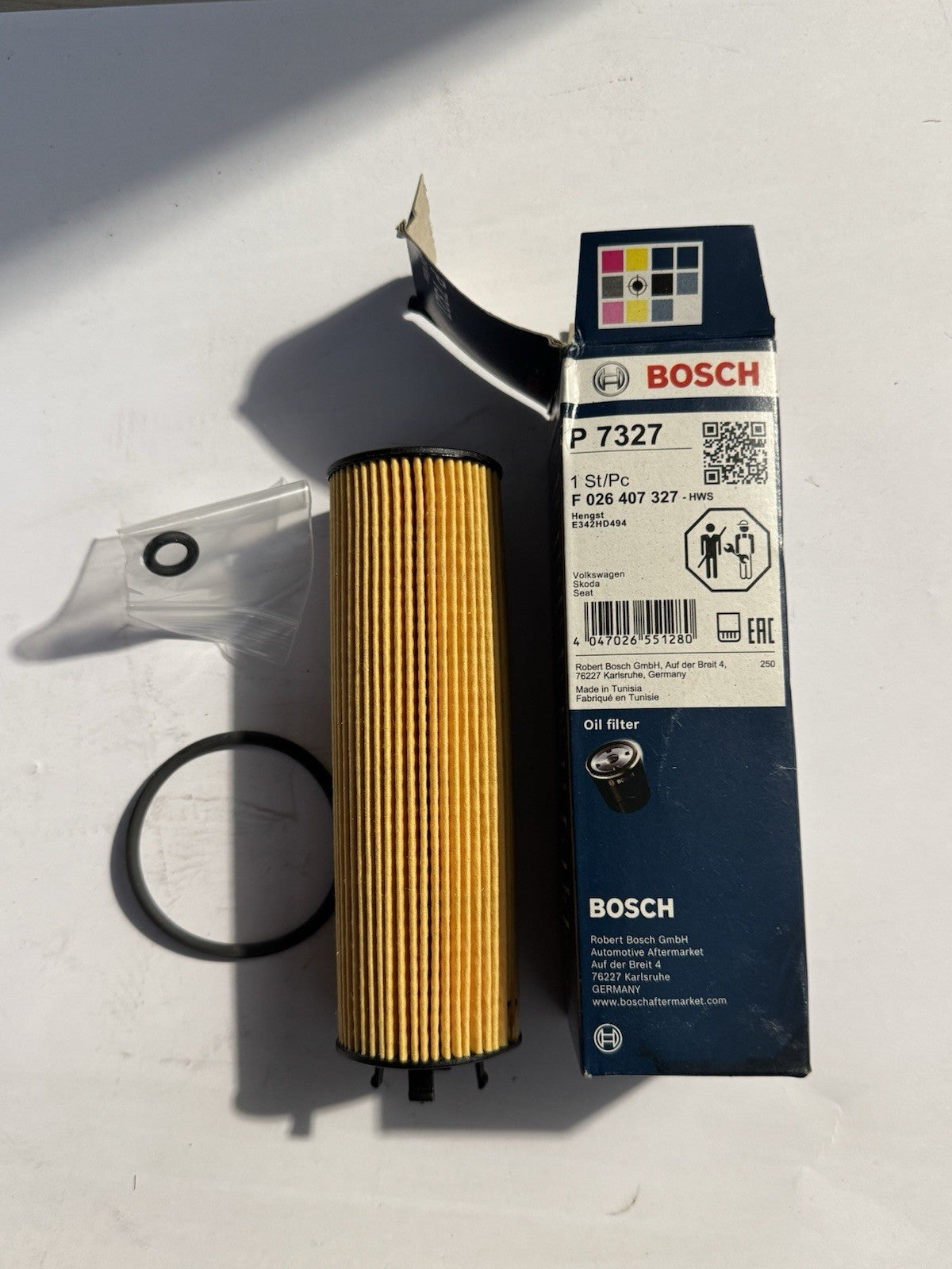 filtre a huile bosch p7327 Wolkswagen Skoda Seat