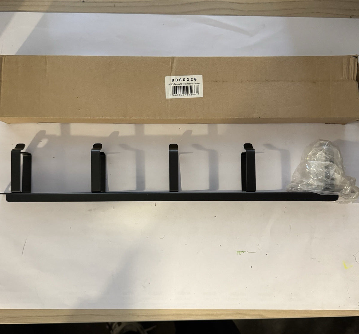 passe cable panneau 19" Noir