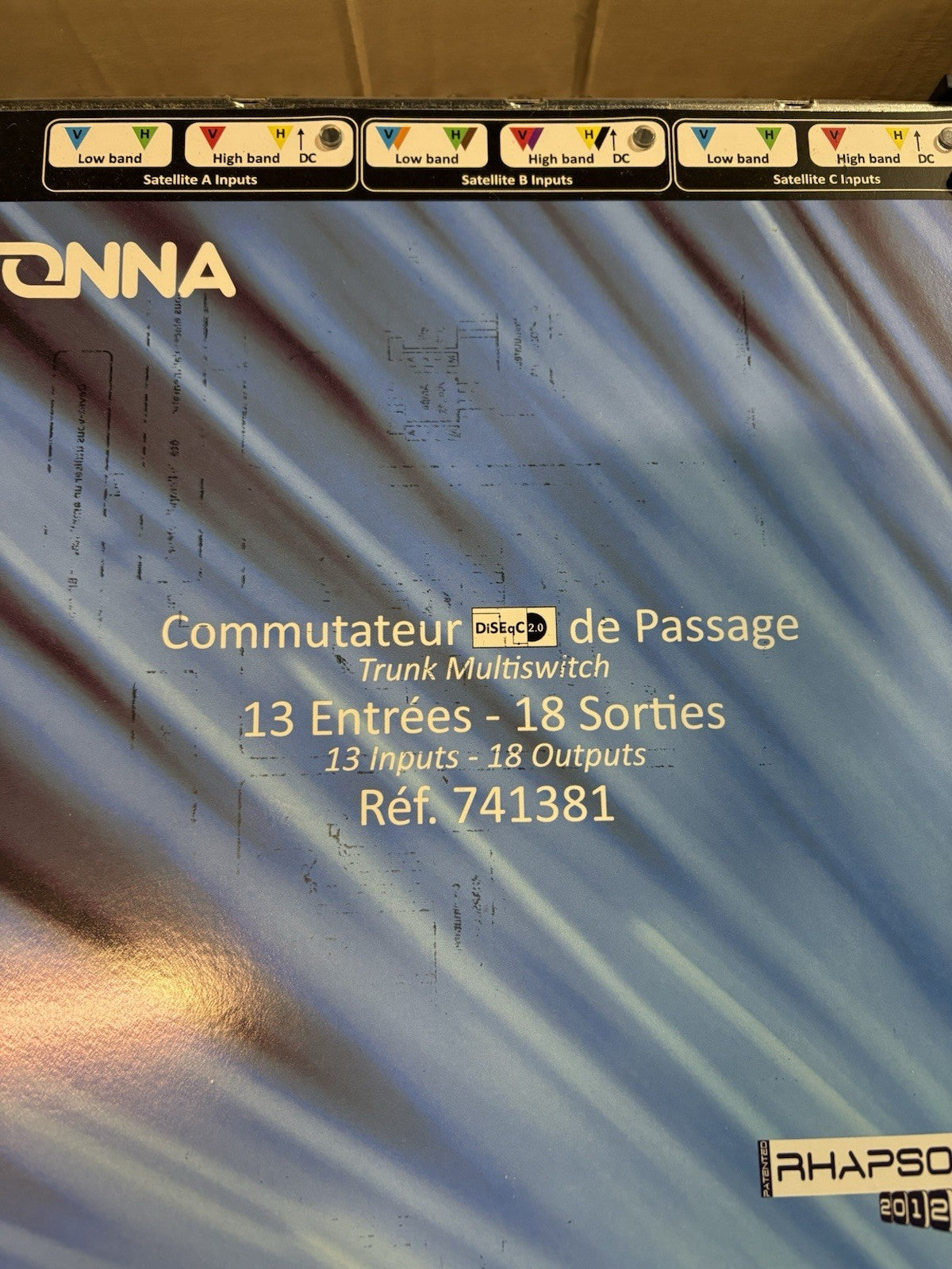 Commutateur tonna 13 entrées 18 sorties rhapsodie