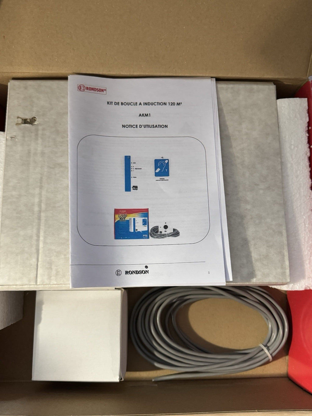 Amplificateur boucle inductive 120m2 PDA200E-AKM1 avec micro plafond
