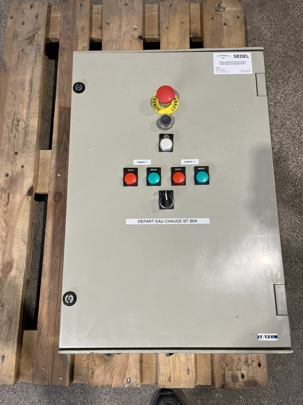 coffret électrique Garni 600/400 Sarel