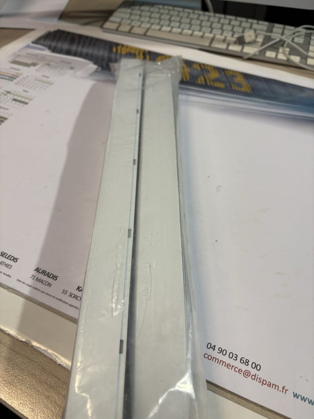 Rallonge acoustique ra code 0610 blanc entrée d’air ventilation