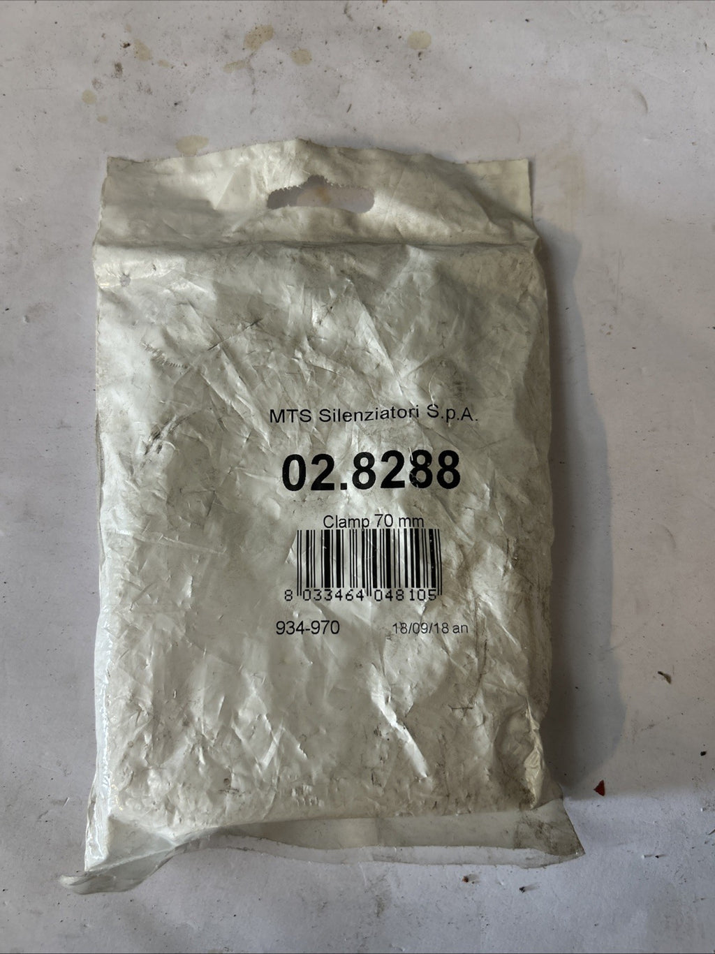 MTS 02.8288 Collier d'échappement