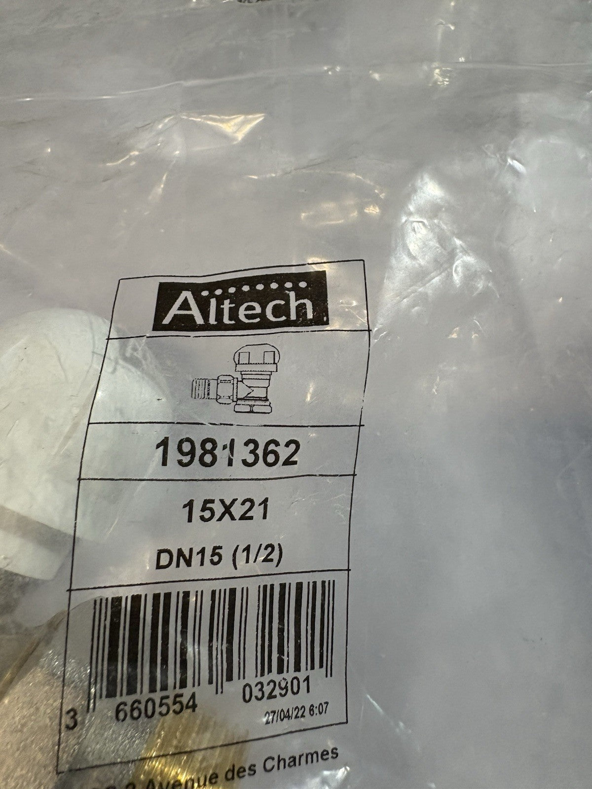 Robinet de radiateur altech 1981362
