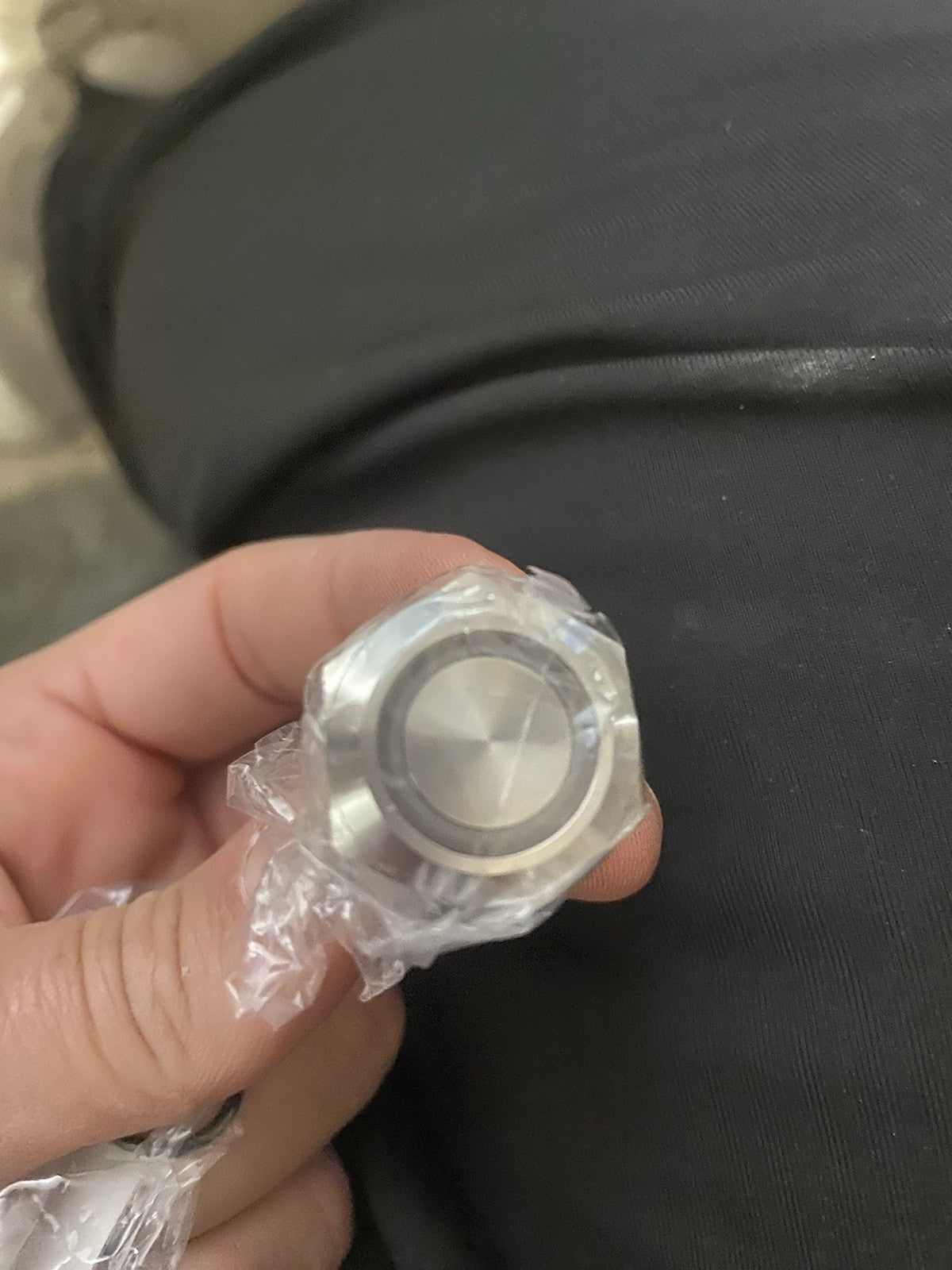 Bouton poussoir, Ø 19 mm halo rouge