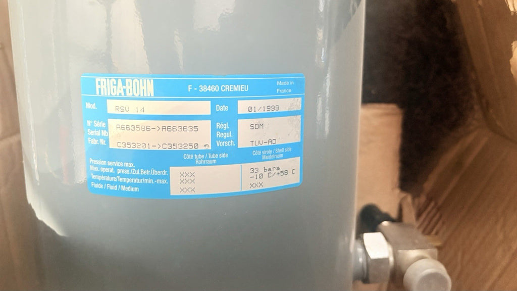 Réservoir friga-bohn rsv 14 33bar