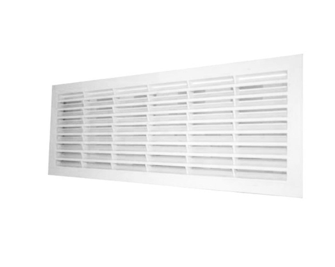 Grille de ventilation VIM G-100 C 400 x 100 mm blanche RAL9010