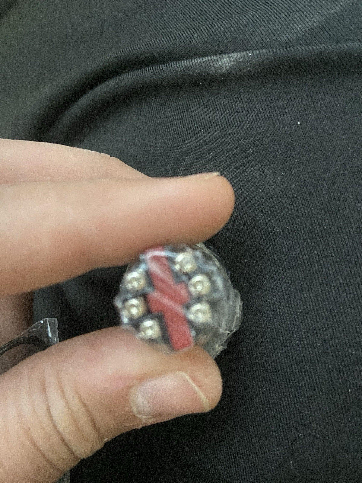 Bouton poussoir, Ø 19 mm halo rouge