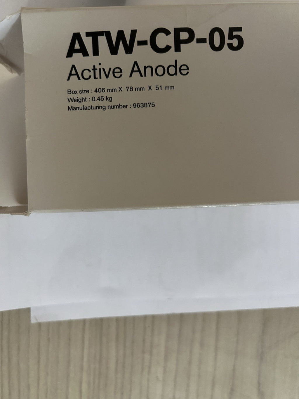 ANODE ACTIVE TITANE ATWCP05