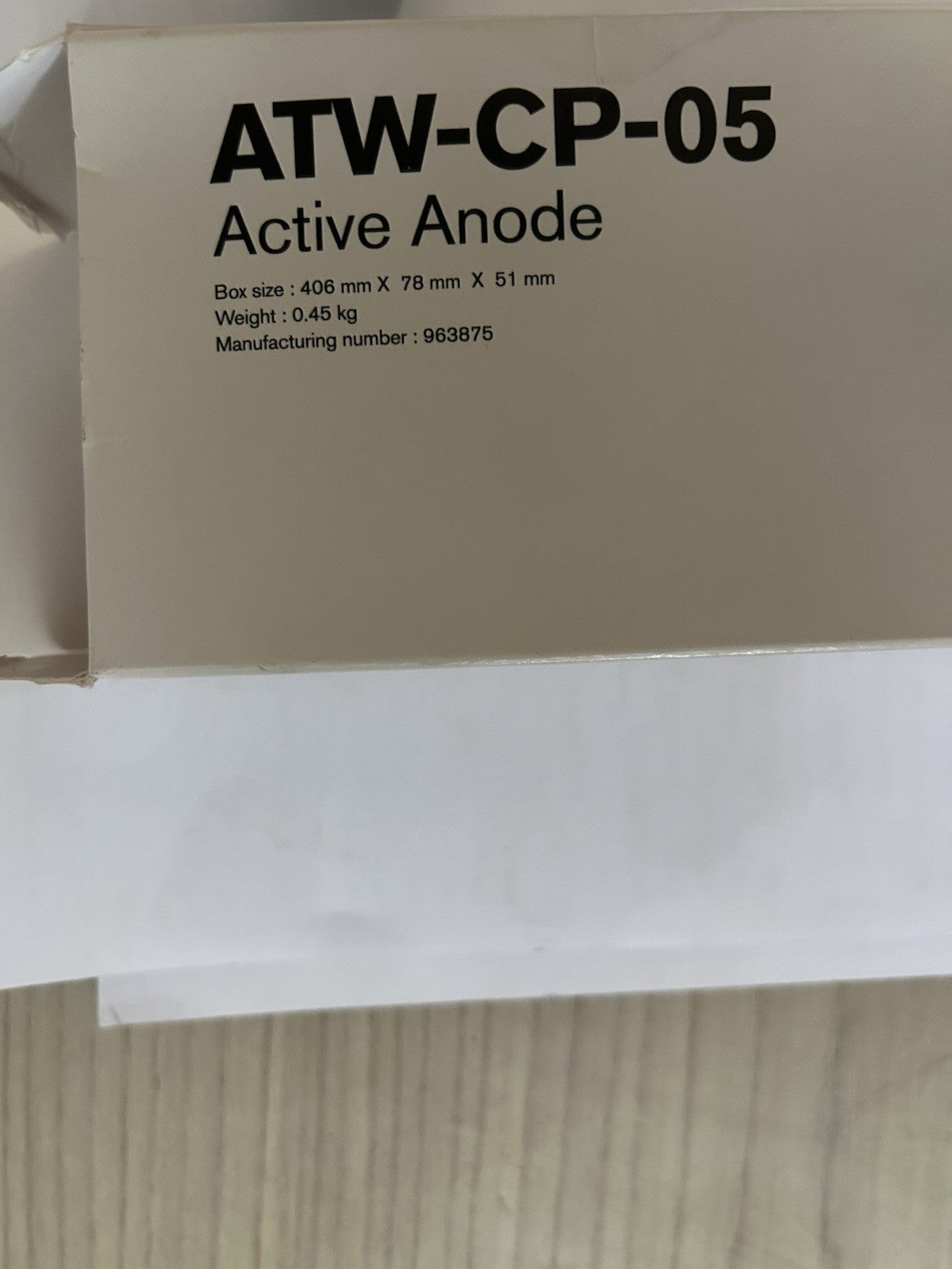 ANODE ACTIVE TITANE ATWCP05