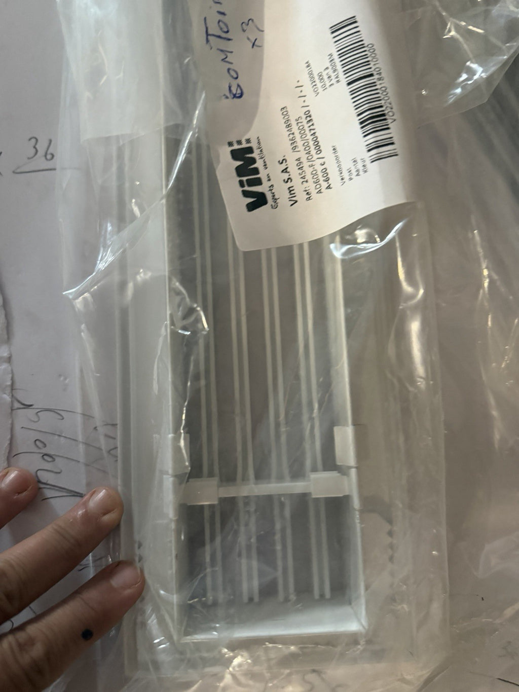 Grille d’aération 400mm/75mm VIM