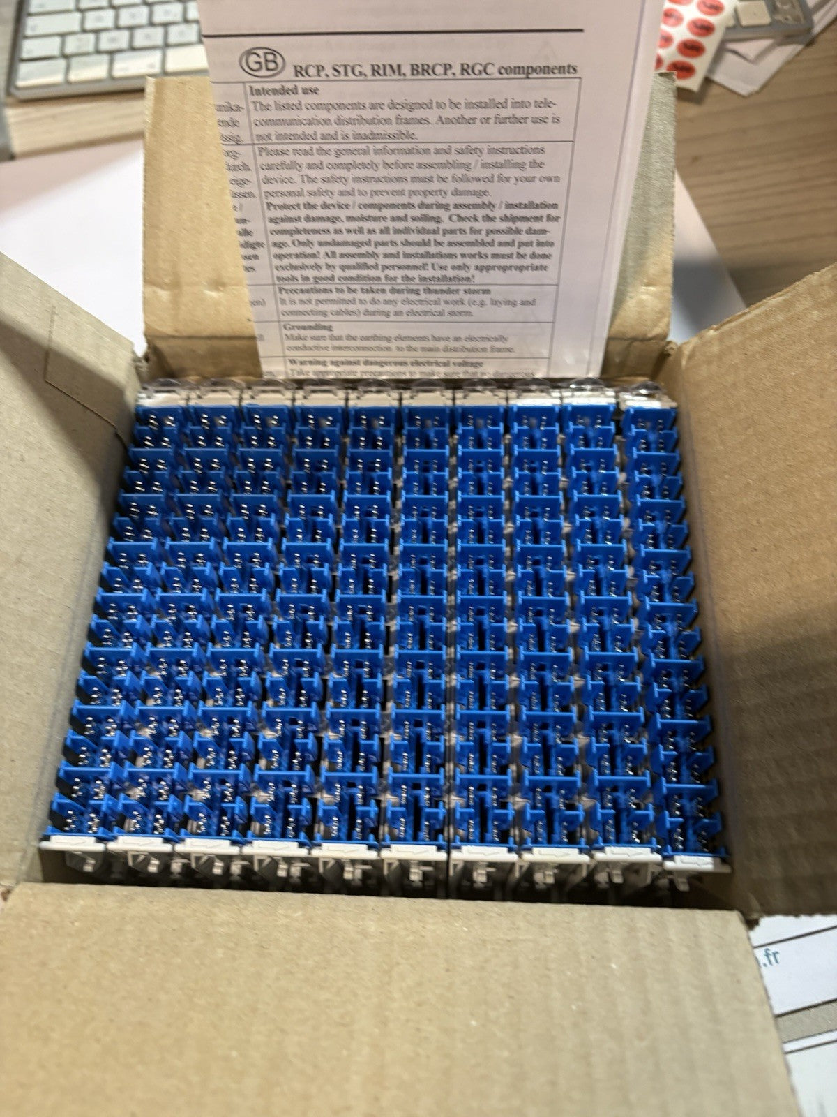 Module RIM 8 paires à coupure bleu 3M n331000