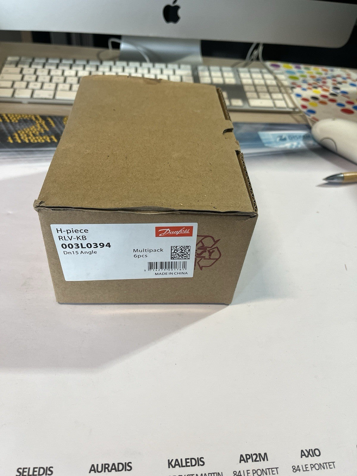 Répartiteur De Radiateur RLV-KB - Danfoss - 003l0394 Dn15 Angle