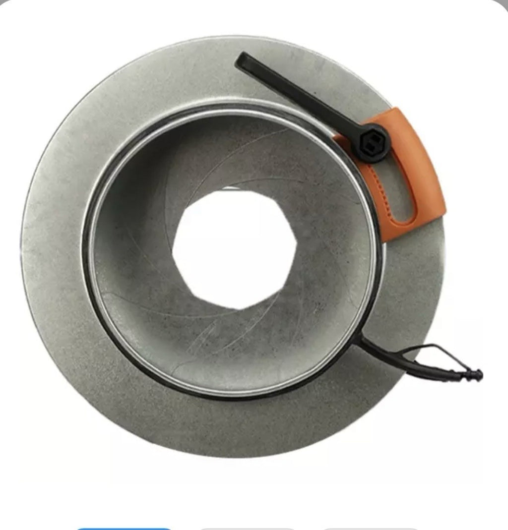 Trappe d'iris 250 mm - Sendzimir acier galvanisé - IRIS250