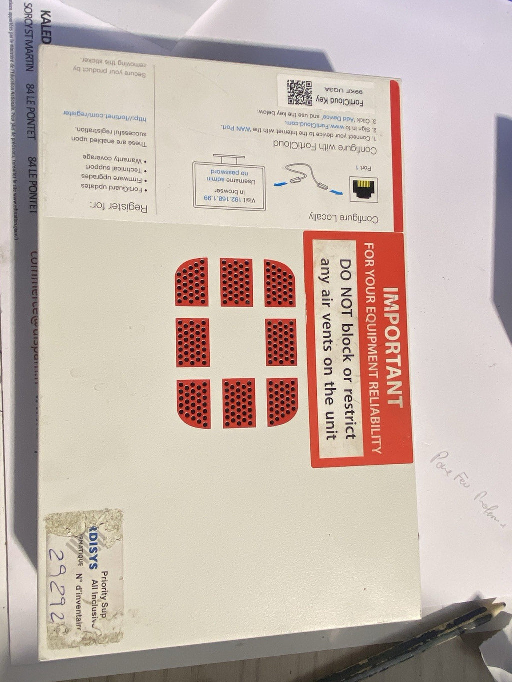 🔥 Fortinet Fortigate 50E FG-50E Pare-Feu Professionnel 🛡️
