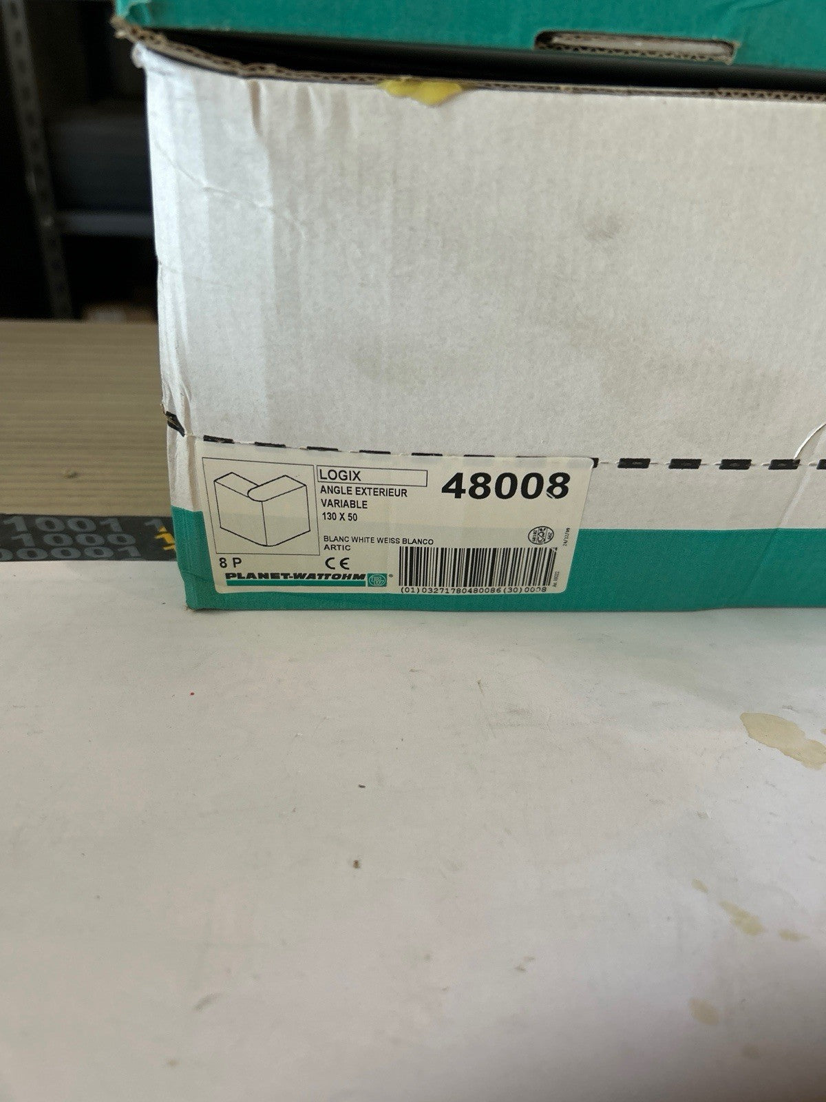 Lot 4Angle extérieur goulotte Logix 50x130mm - PLANET WATTOHM 48008