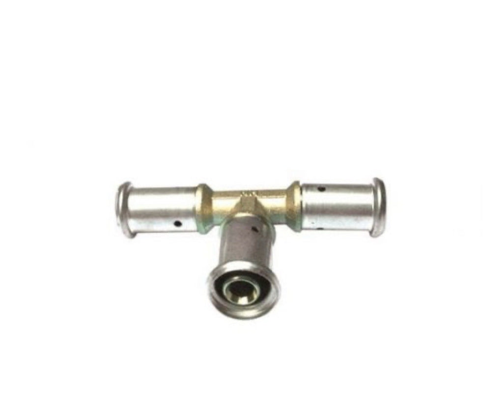 Lot De 10 Té à sertir Henco en laiton 26x3mm