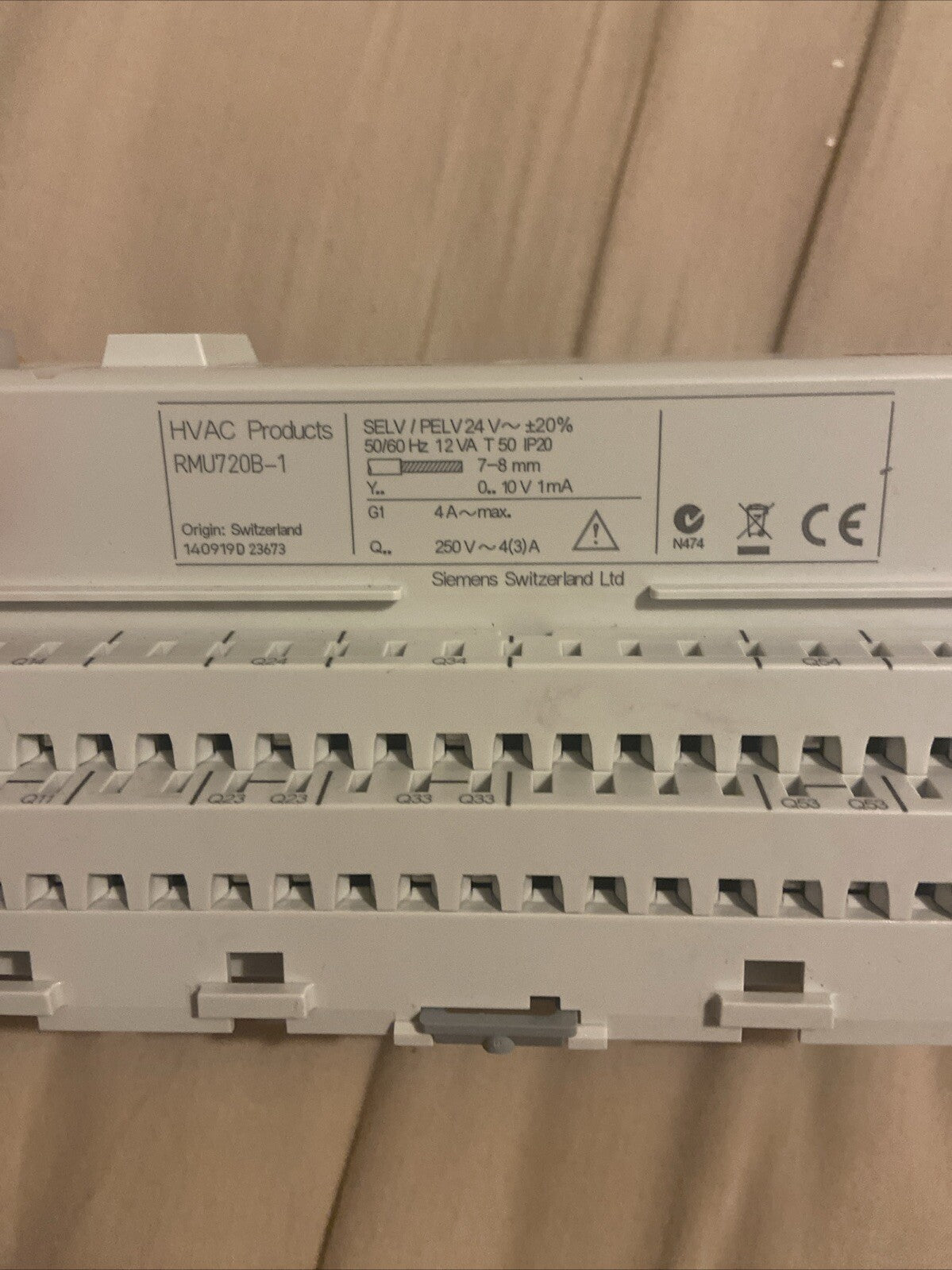 Régulateur Siemens RMU720B-1
