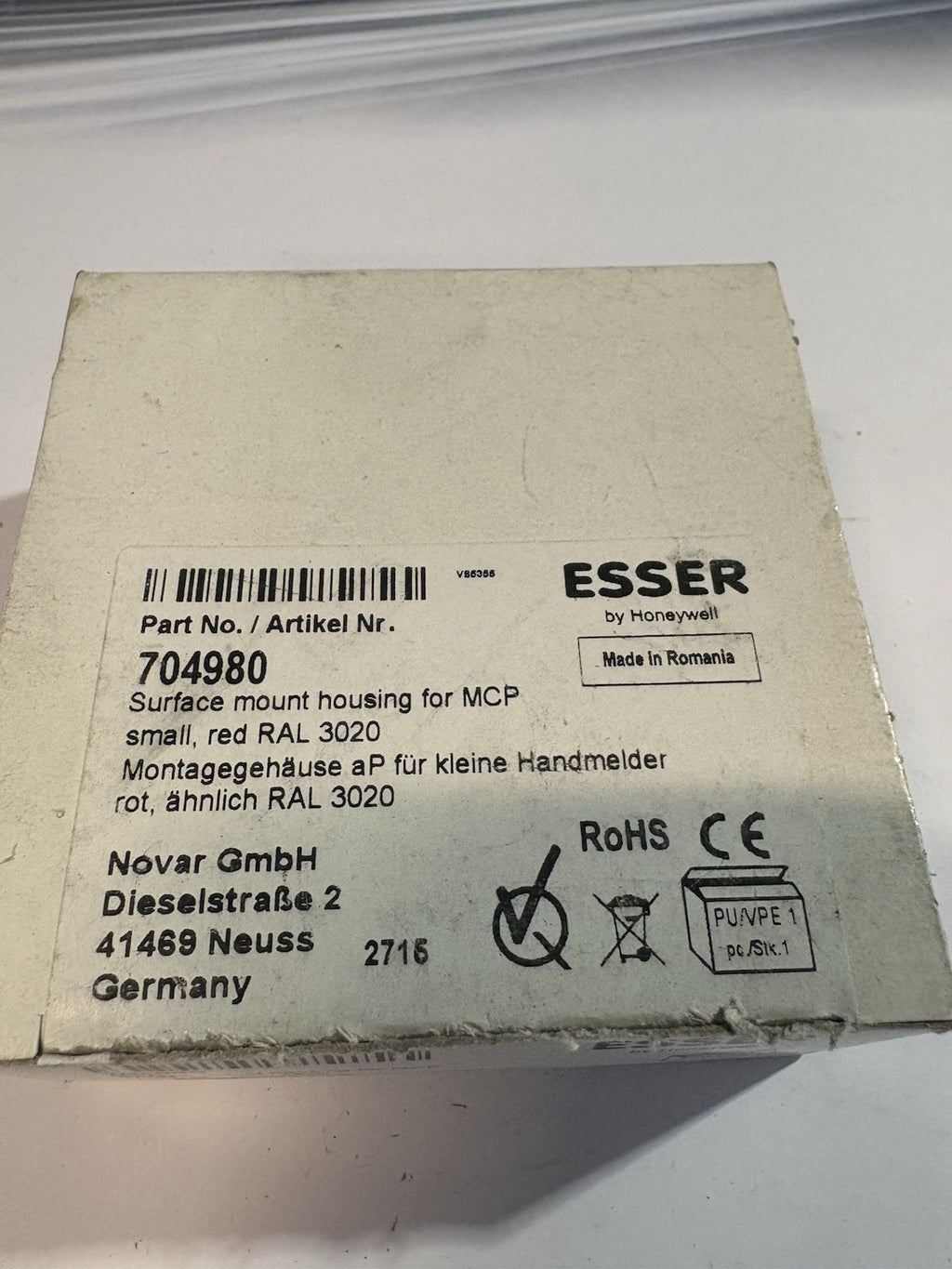 Socle pour déclencheur manuel esser 704980