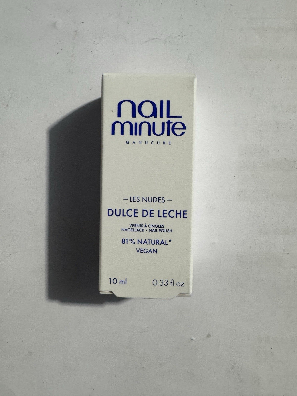 vernis à ongles dulce de leche nail minute