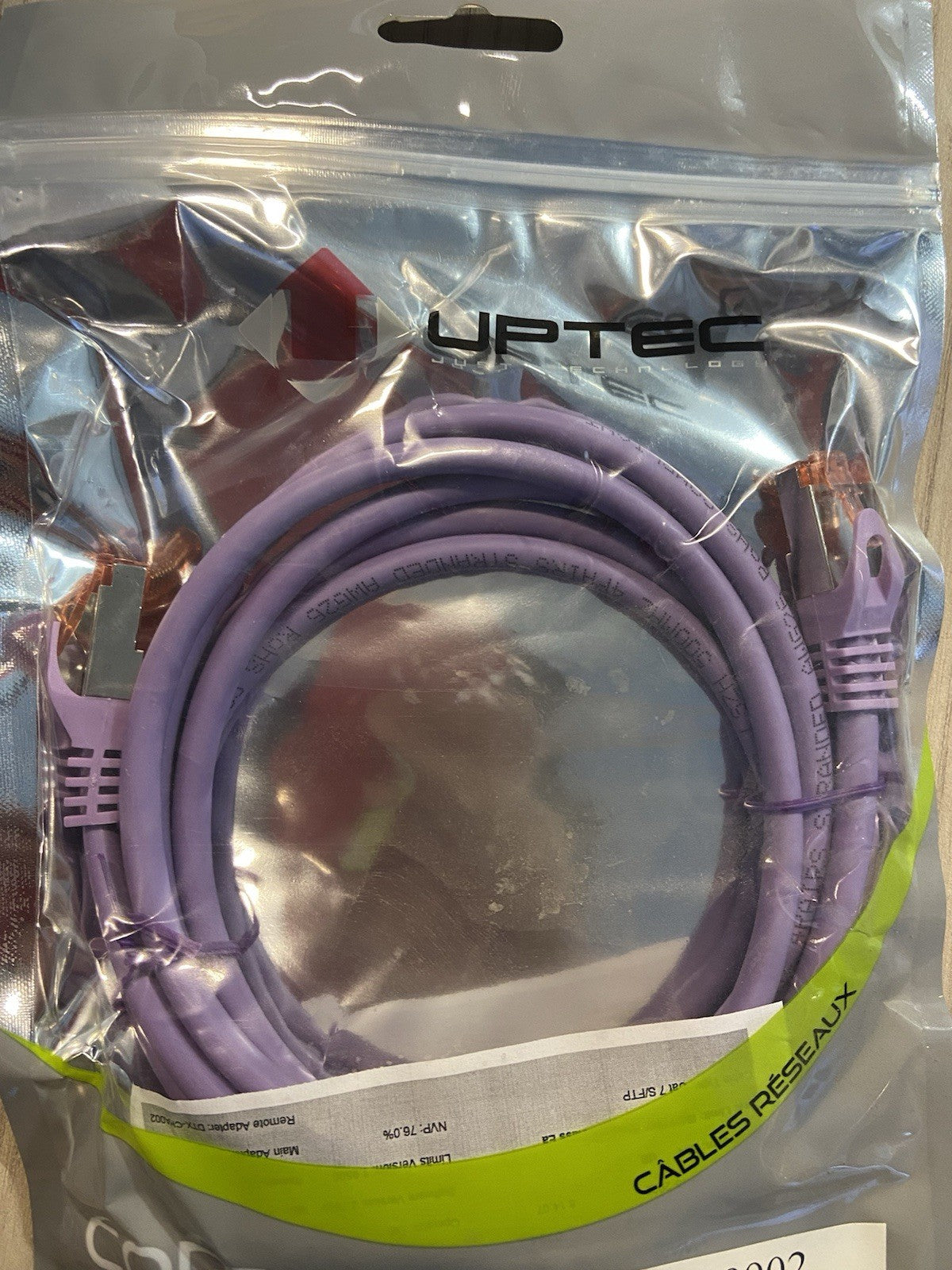 Cordon RJ45 uptec neuf